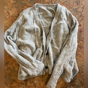 Free People Grey Sweater Cardigan XL